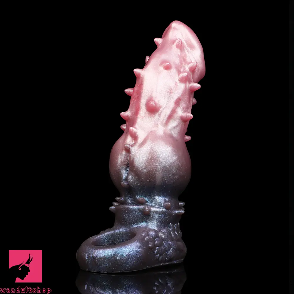 7.48in Spiked Fantasy Penis Sleeve With Cock Ring Dildo For Intimation