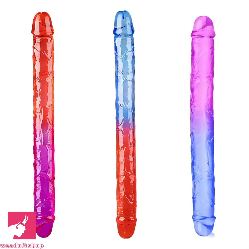 17.32in Dual-Ended Double Penetration Big Dildo For G-Spot Clit Stimulation