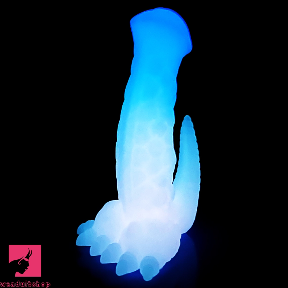 6.69in 9.44in Horse Dinosaur Luminous Monster Soft Dildo For Prostate