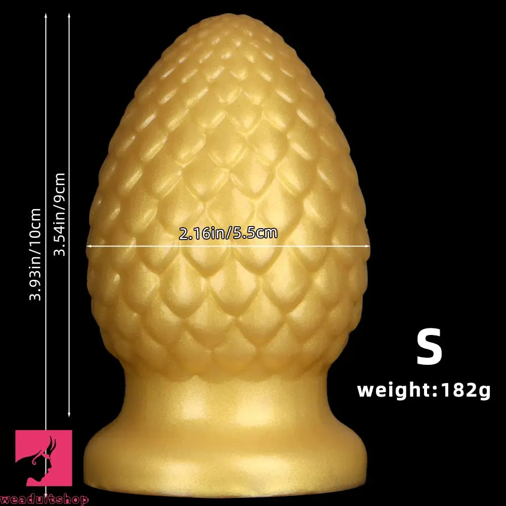 3.93in 5.9in Newbie Anal Cock Masturbator Silicone Soft Butt Plug Dildo