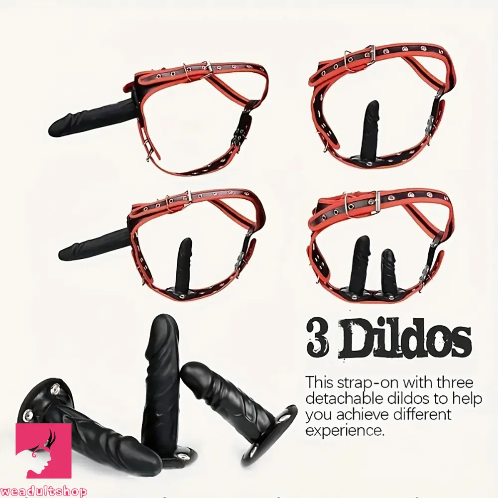 3.94in 5.31in 6.89in Wearable Useful Detachable Strap on Dildo Pants