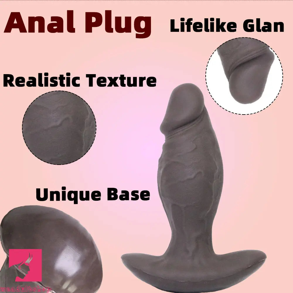 7.48in Realistic Texture T-base Anal Plug Dildo Anal Dilator Stimulation Cock