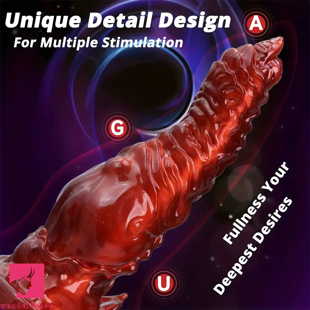 7.09in 9.06in O-ring Flexible Touch Simulation Monster Silicone Soft Dildo
