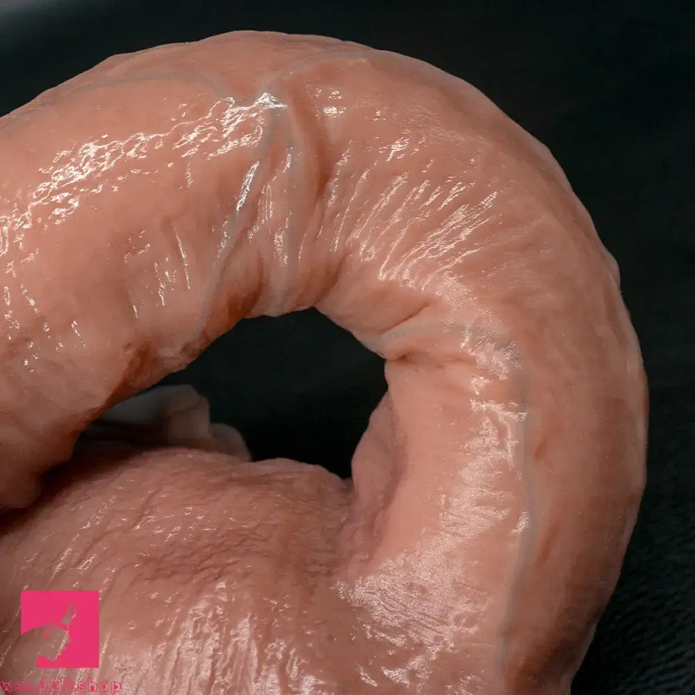 9.25in Uncut Realistic Strap on Dildo For Couples Intimate Companion