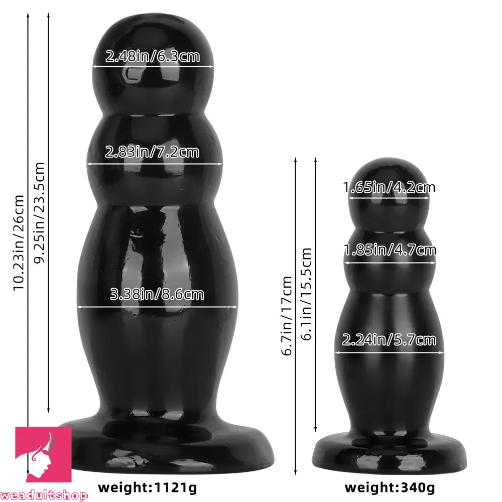 6.7in 10.23in Golden PVC Extra Large Thick Butt Plug Dildo Anal Clit Beads