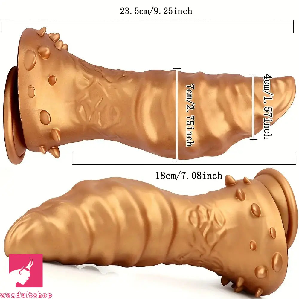 9.25in Liquid Silicone Anal Butt Plug Fat Toy Ultral Soft Anal Thick Dildo