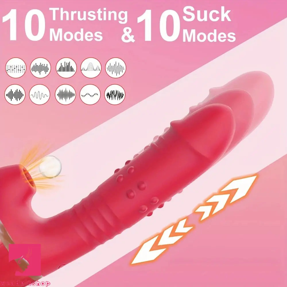 10.2in Sex Machine Thrusting Dildo Vibrator 10 Modes Fuck Toy For G Spot