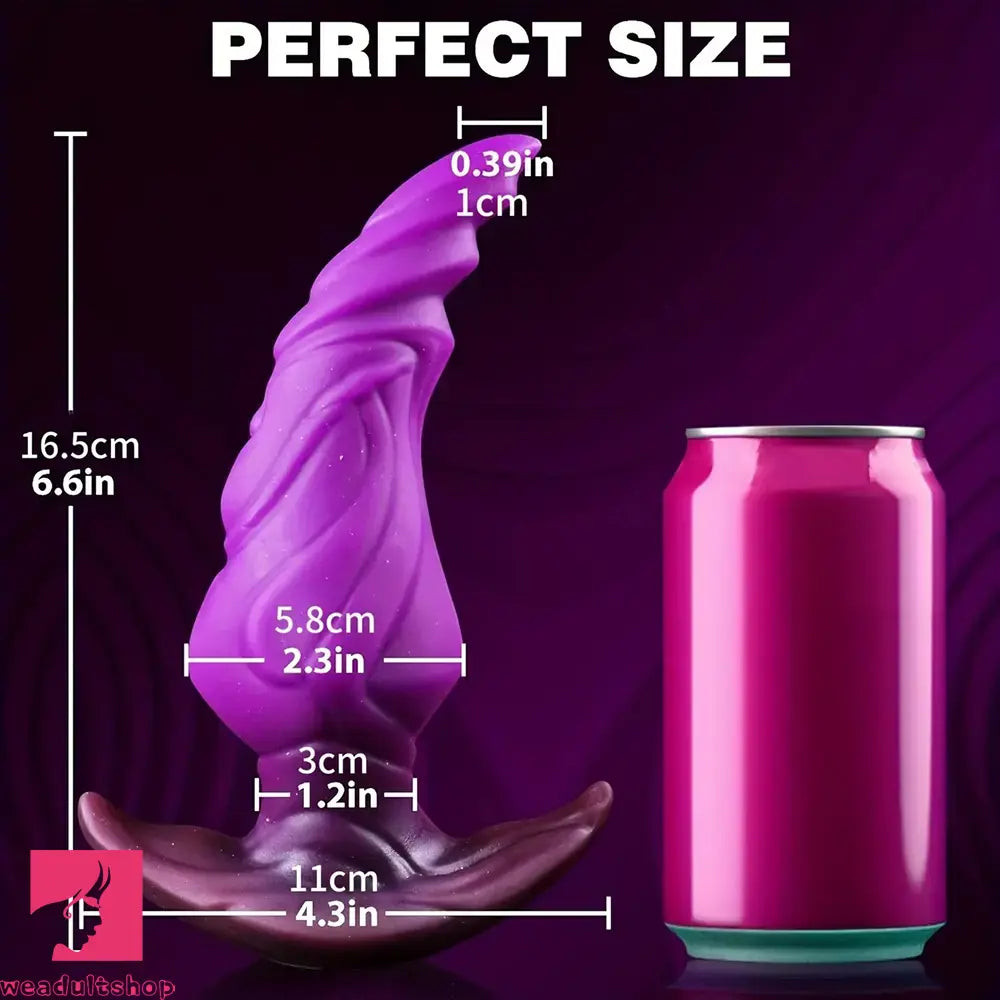 6.6in Wider T Base Wearable Silicone Butt Plug Dildo For Sex Exploration