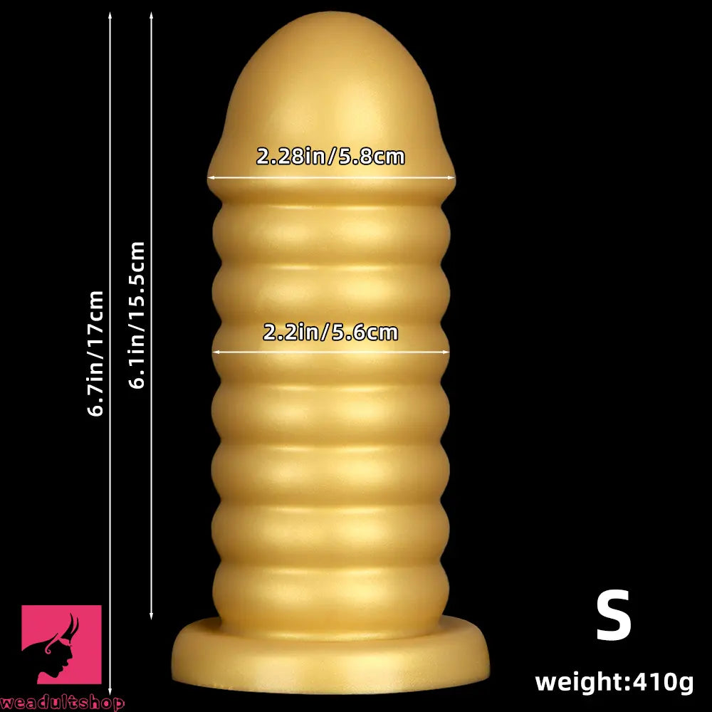 6.7in 9.05in Silicone Suction Cup Soft Bead Anal Plug Dildo For Anal Clit