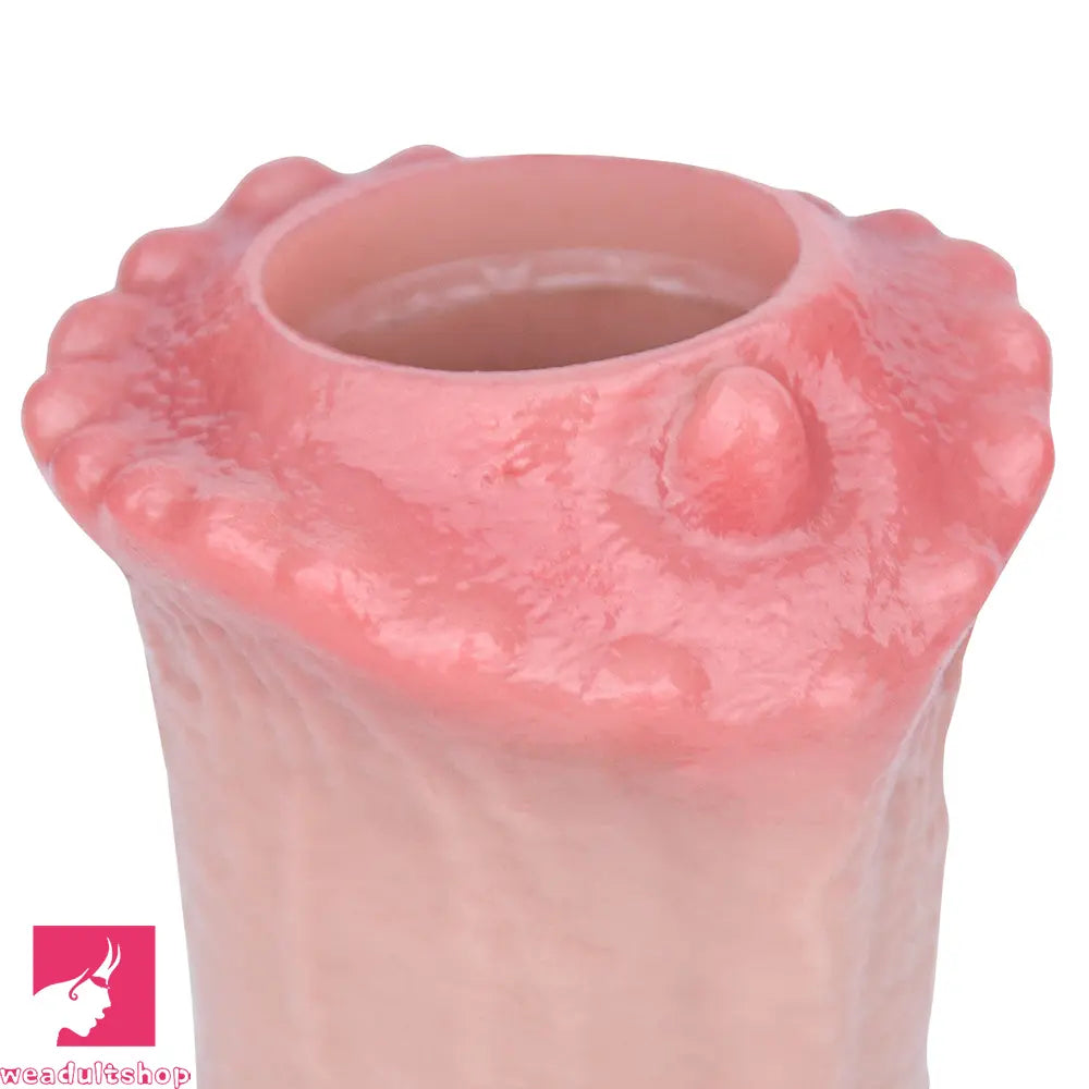 6.1in 7.71in Horse Penis Dildo Sleeve Realistic Skin Stem Pulse Cock Sleeve