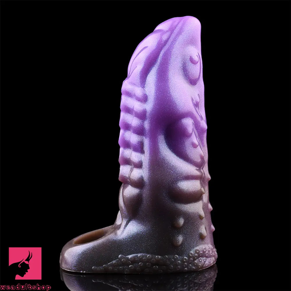 6.14in Tentacle Fantasy Hollow Silicone Dildo Sleeve For Cock Enlargement