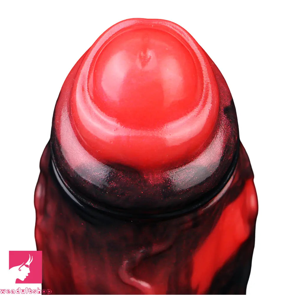 6.18in 6.85in 7.95in Uncut Dog Knot Spiked Soft Dildo Sleeve Penis Extender