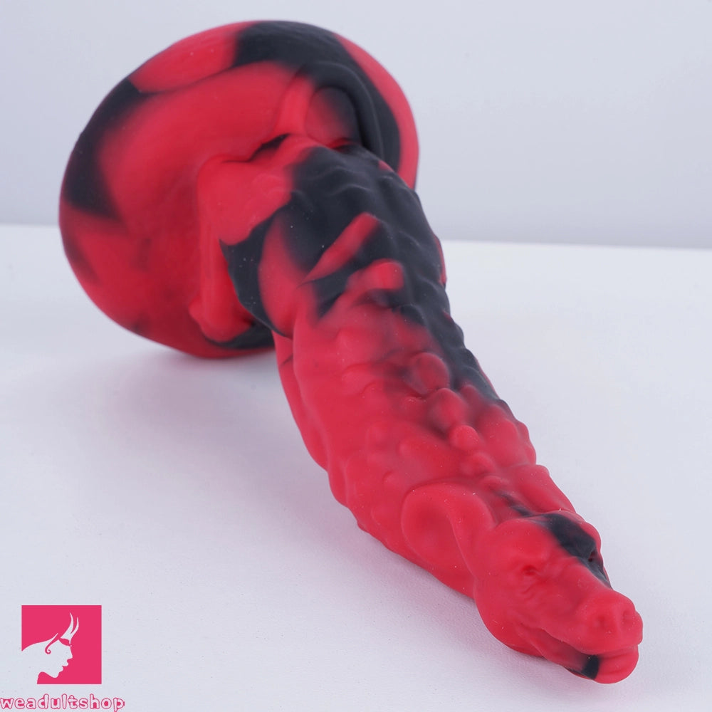 7.28in Pig Glans Silicone Soft Fantasy Dildo Adult Toy Clitoral Stimulator