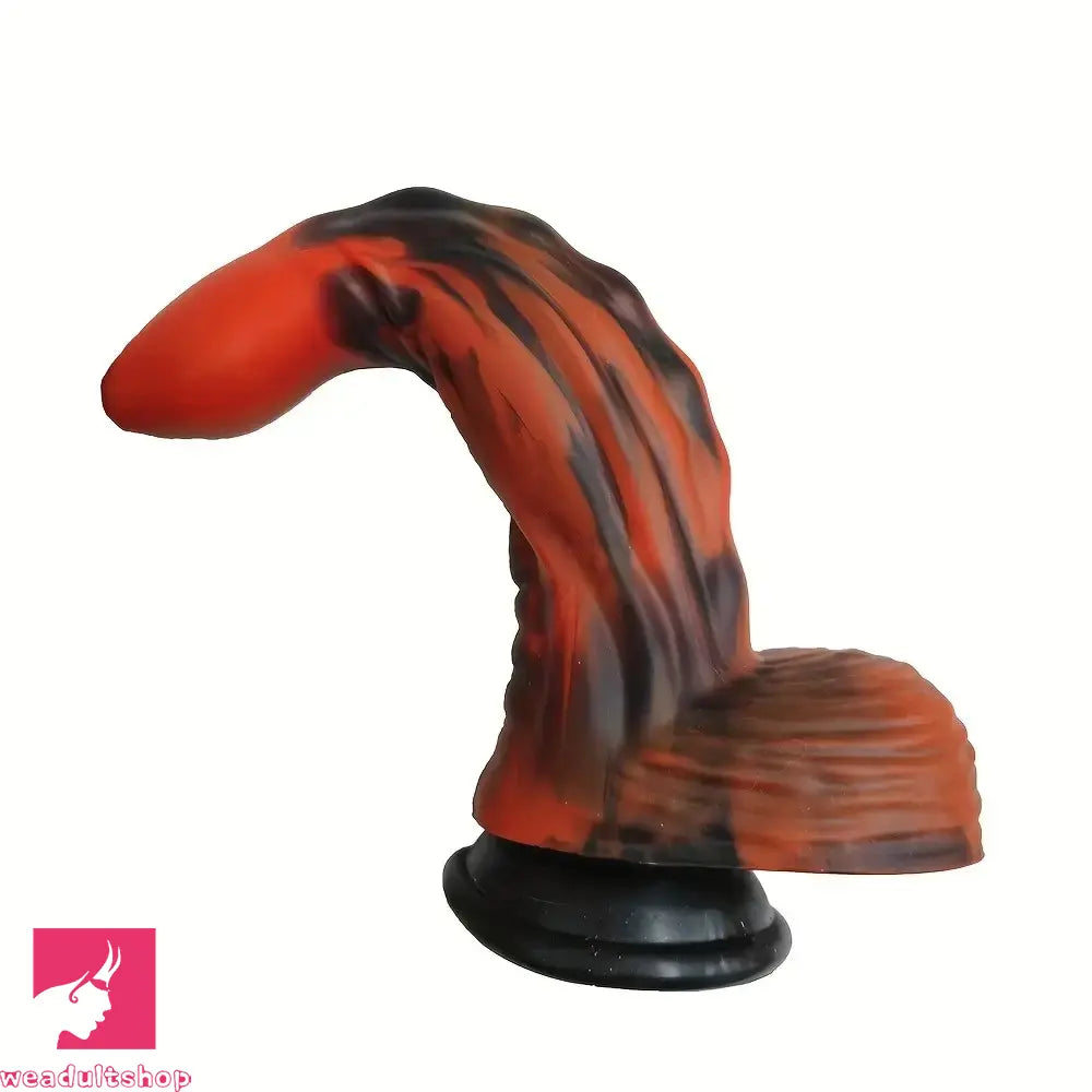 9.25in Monster Eagle Dreamy Black Red Fantasy Thick Silicone Odd Dildo