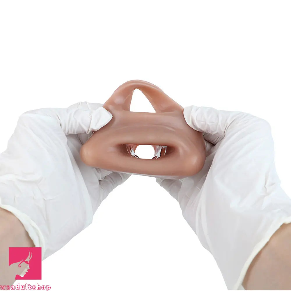 5.9in Real Skin Feeling Soft Silicone Dildo Sleeve High-Grade Odorless Cock