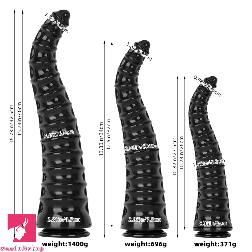 10.82in 13.38in 16.73in Super Large Black Anal Plug Dildo For Adult Women