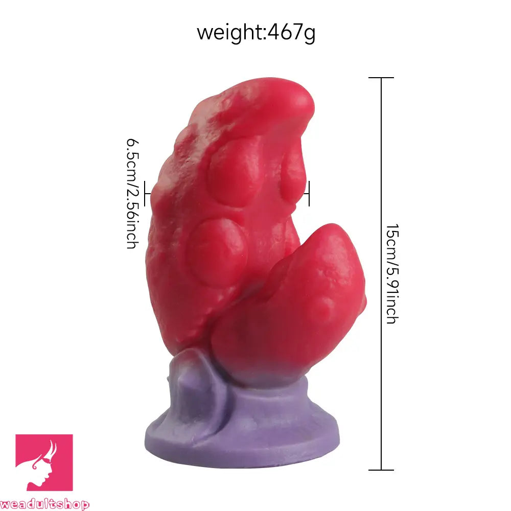 5.91in Fantasy Silicone Soft Dildo Odd Crab Claw Cock With Raised Spikes