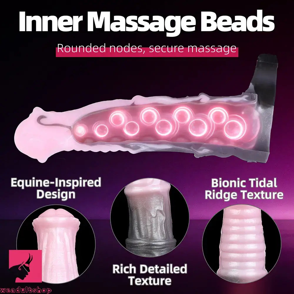 8.18in Horse Cock Hollow Dildo Sleeve Dildo For Enlargement Dildo Sleeve