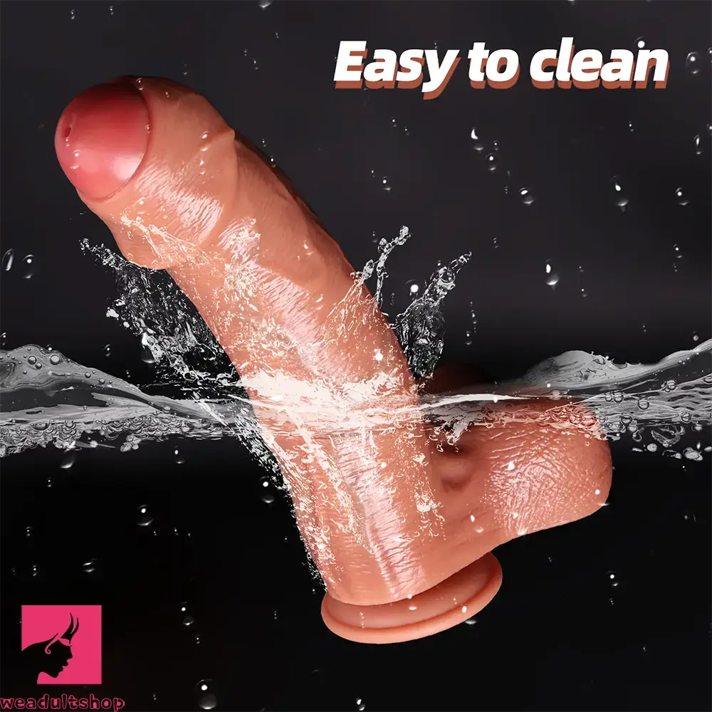 9in 10.6in 12.2in Realistic Uncut Big Dildo For Vaginal G-Spot Love Stimulation
