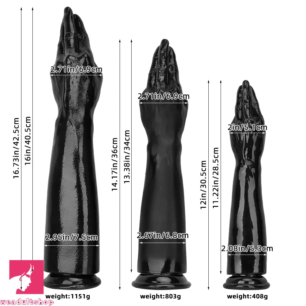12in 14.17in 16.73in Three Sizes Fisting PVC Butt Plugs Dildo For Anal Clit