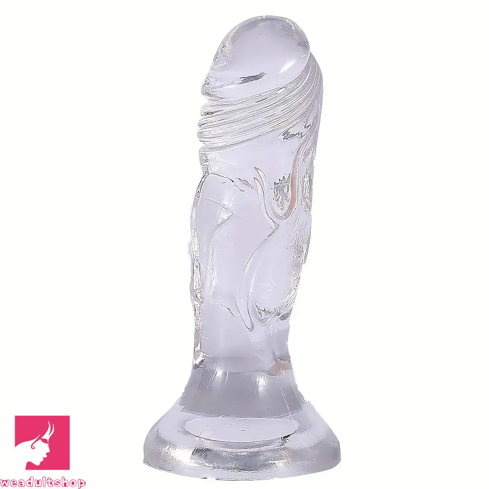 4.84in Jelly Anal Small Realistic Suction Cup Adult Toy Dildo For Women Clit
