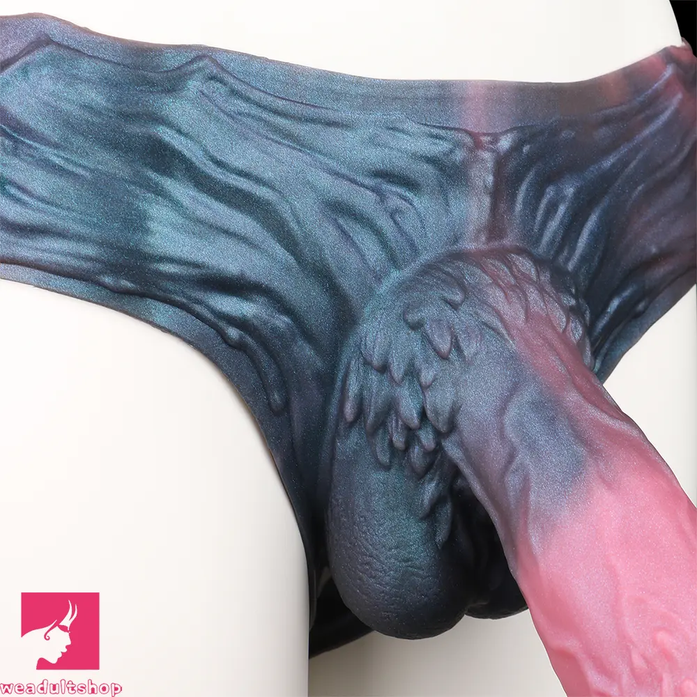 9.37in Spiked Monster Hollow Dildo Harness Pants Strap on Big Sex Toy