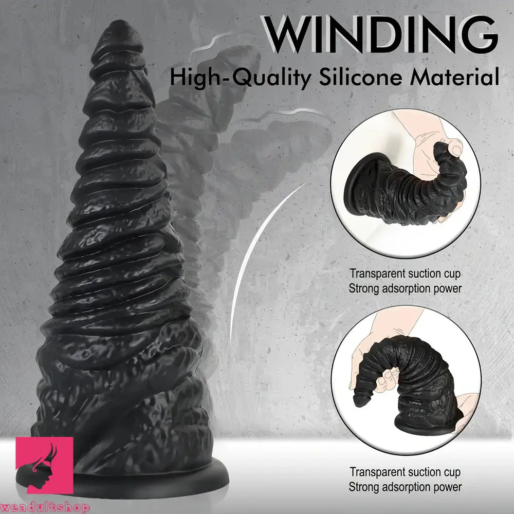 11in Huge Silicone Thick Anal Plug Dildo With Tapered Glans Ass Stretcher