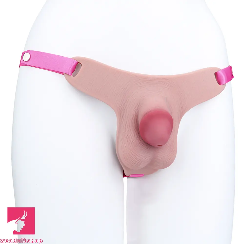 3.34in Real Hollow Chastity Cage Dildo For Prostate Hands-free Using Sex