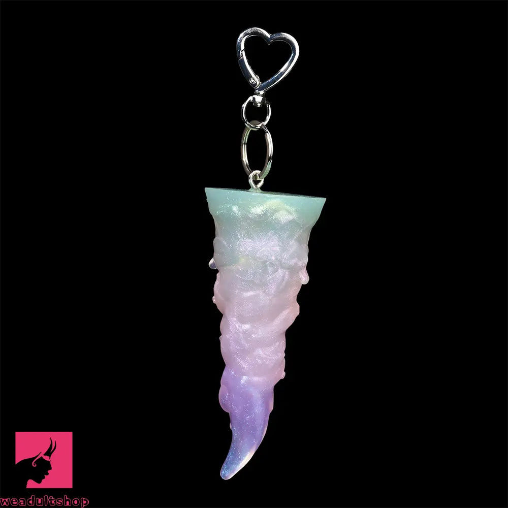 4.56in 4.72in 5.7in 6.81in 7.91in Ice Cream Silicone Fantasy Odd Dildo Pendant