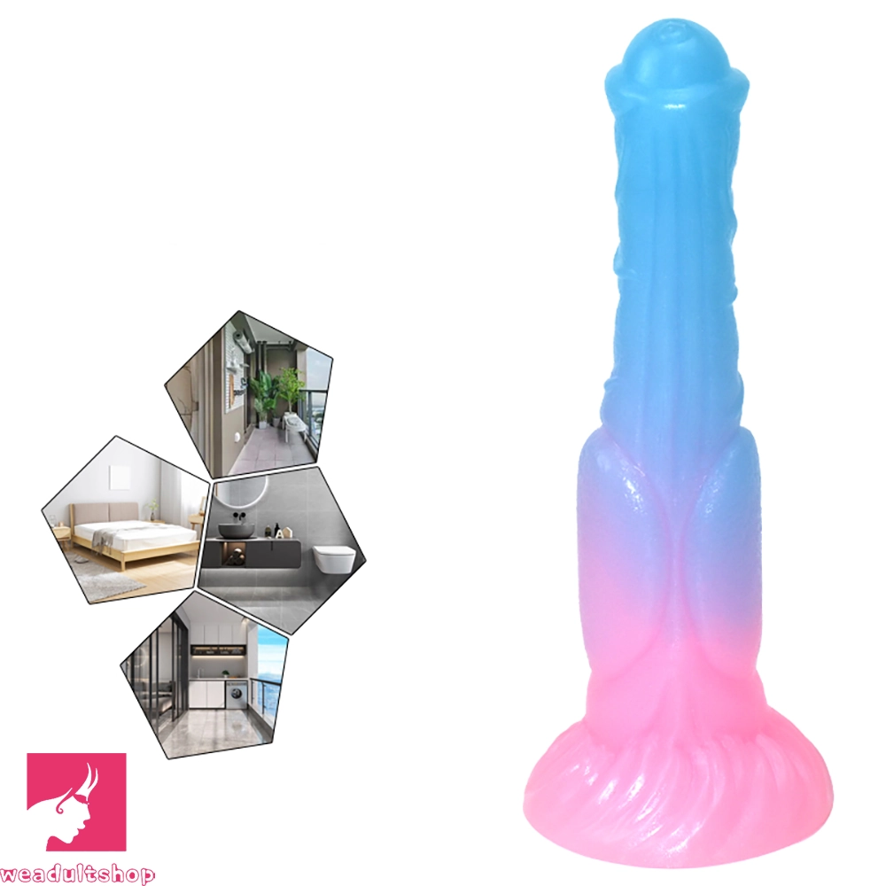 9.44in Horse Cock Luminous Big Silicone Soft Animal Dildo For Prostate