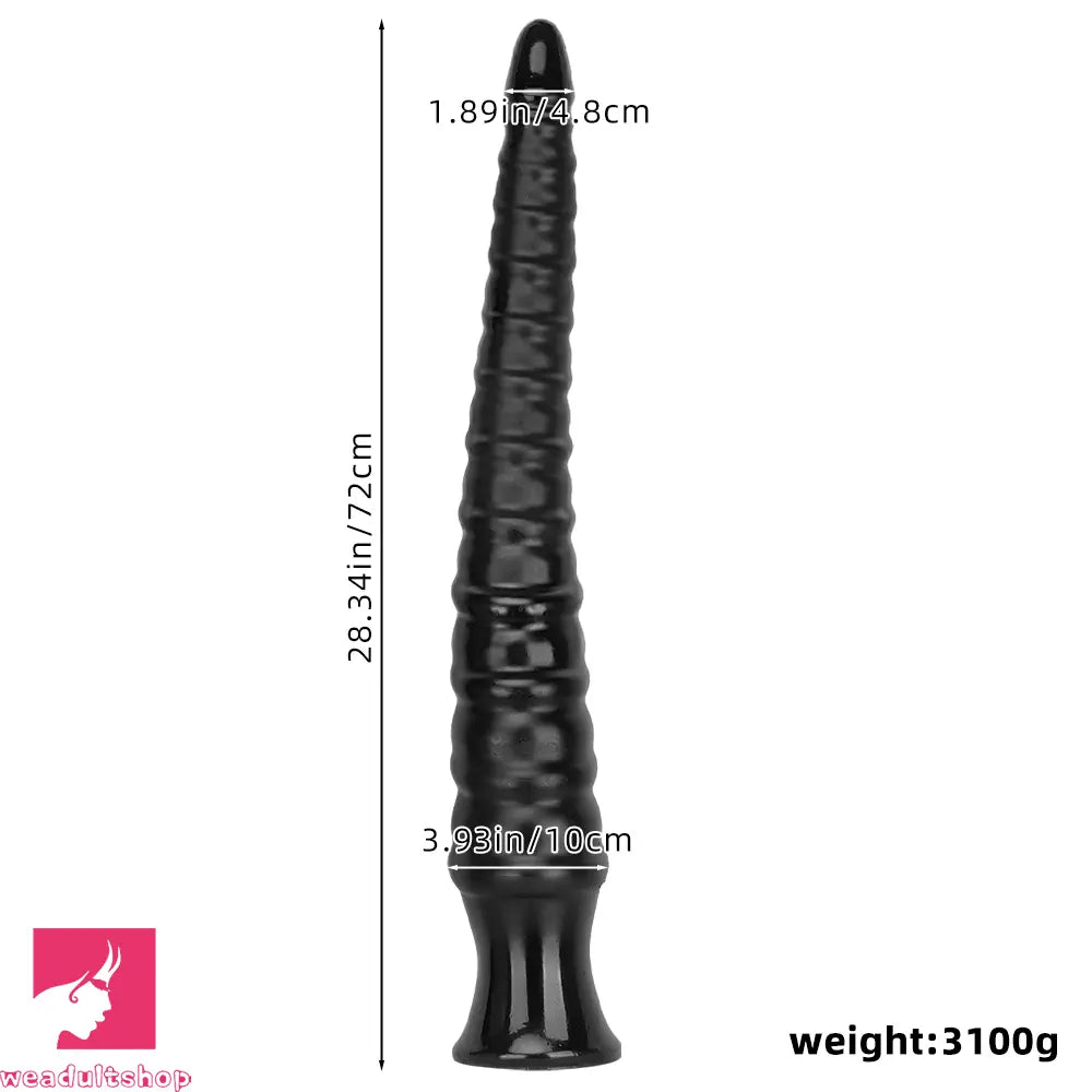 29.34in Super Long Large Masturbator PVC Anal Expansion Spiral Big Dildo