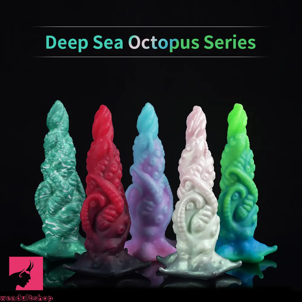 9.06in Deep Sea Tentacle Octopus Soft Silicone Big Dildo For Anus Sex