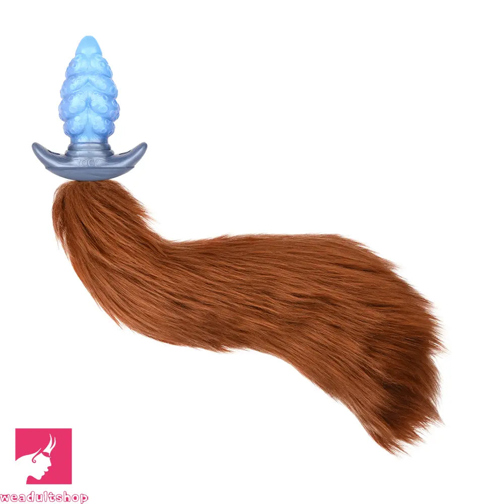 2.91in-9.05in Octopus Vibrating Anchor Dildo Anal Plug Wearable Mouth Gag