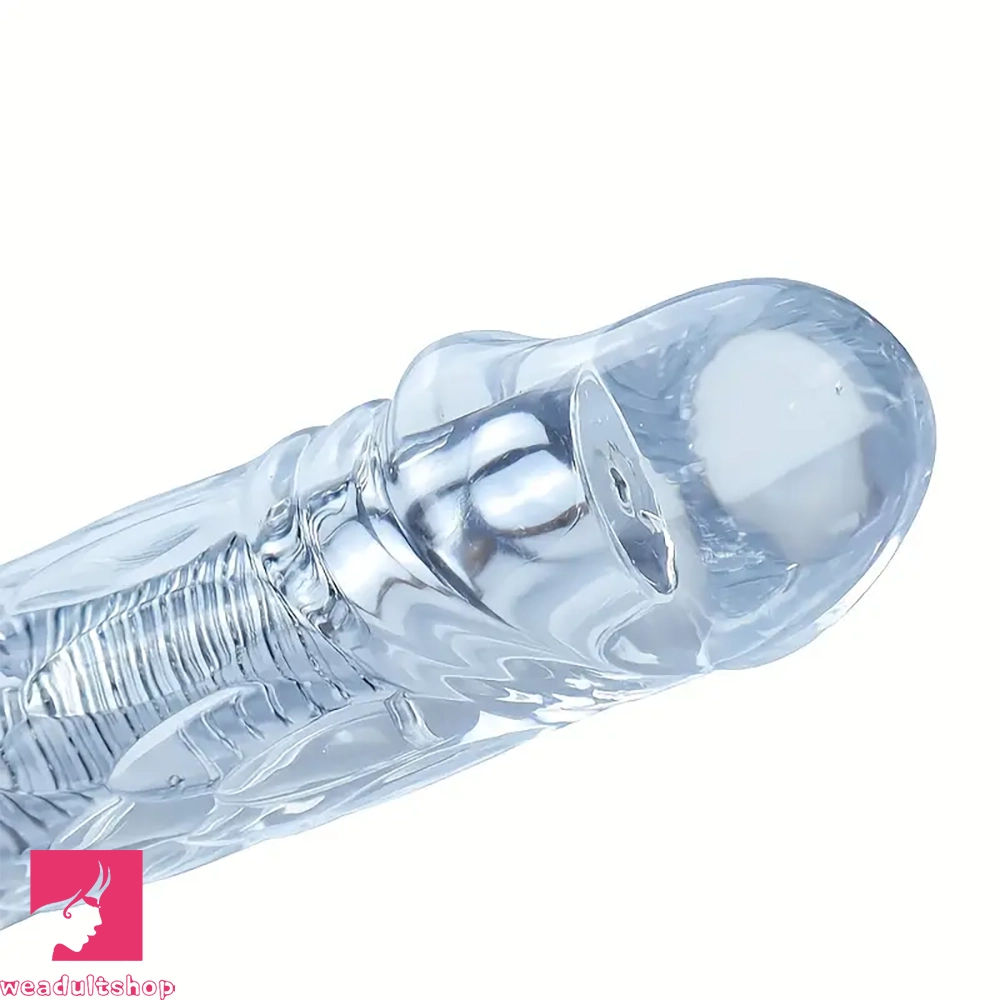 15.5in 22.7in Flexible Double-Headed Long Dildo Manual Pleasure Cock Toy