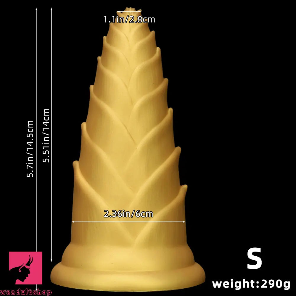 5.7in 7.08in 8.46in Bamboo Shoots Penis Anal Plug For Fisting Dildo Cock Toy