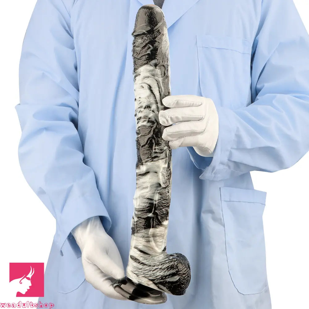 17in Super Large Long PVC Cock Dildo For Hands free Sex Female Orgasm