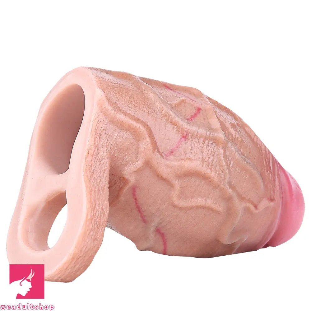 3.93in Realistic Penis Cock Dildo Small Sleeve Extender For Big Penis Toy