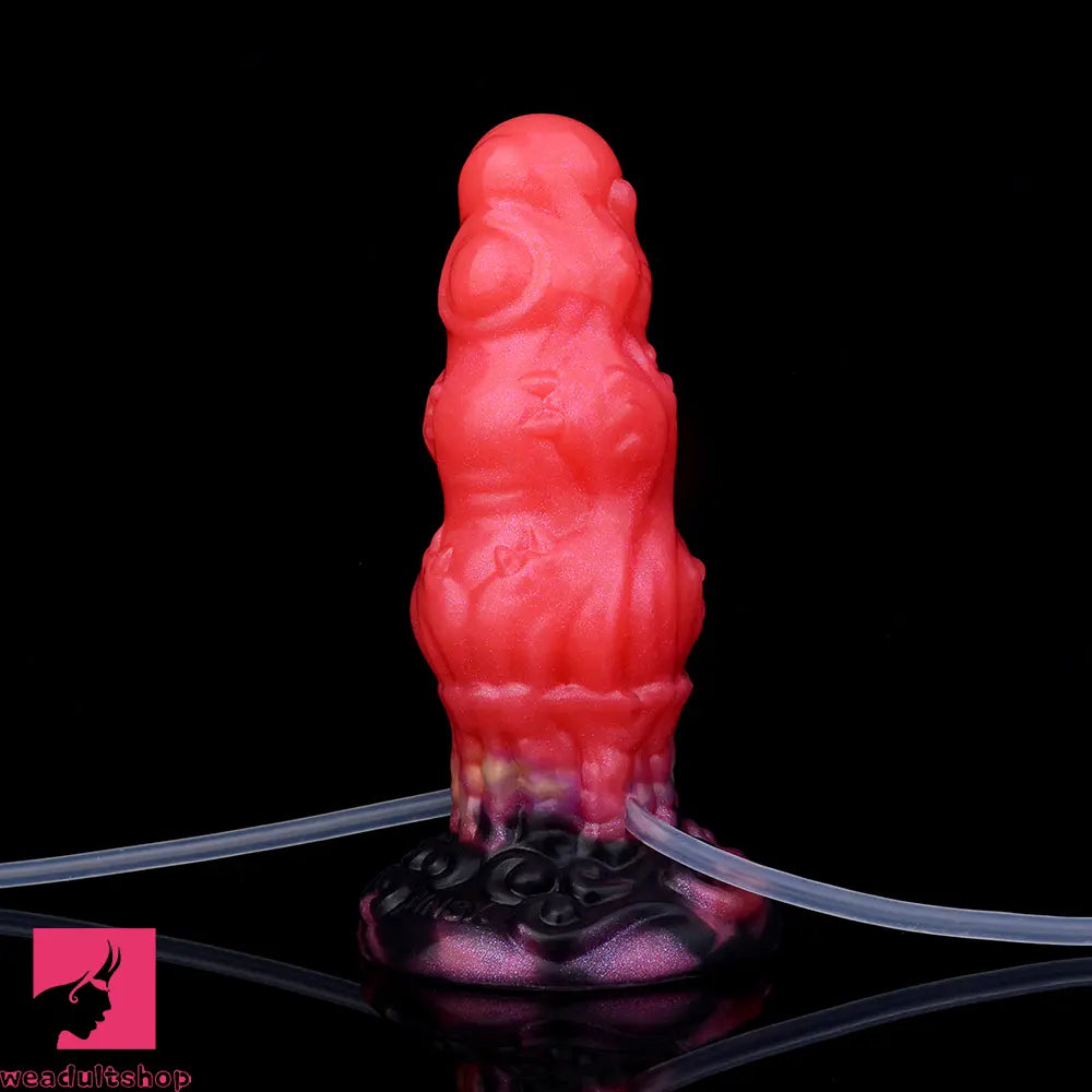 5.91in Fantasy Odd Silicone Soft Inflatable Spraying Water Dildo Sex Toy