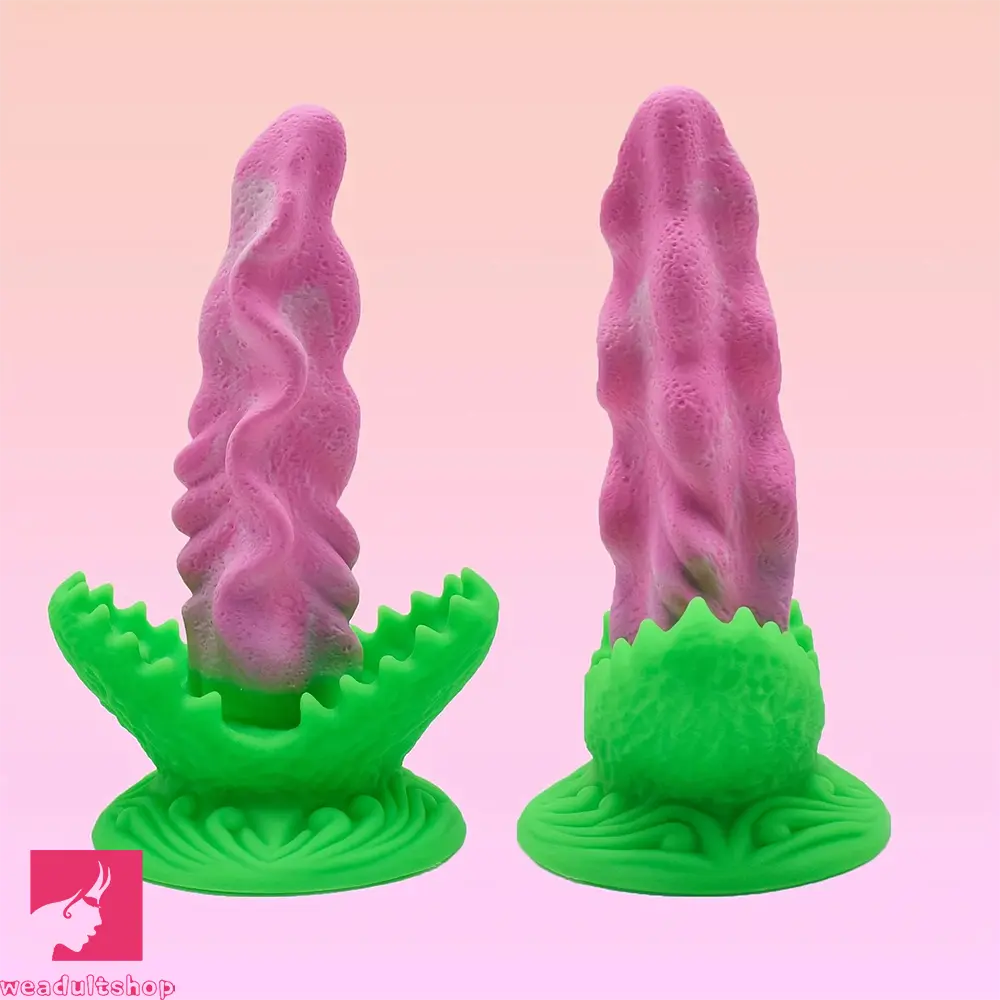 7.48in Small Glans Thick Realistic Fantasy Odd Dildo With Strong Suction Cup