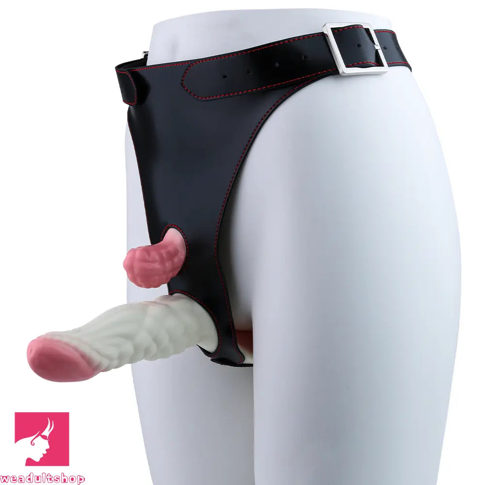 5.83in Dragon Scale Monster Wearable Strap on Vibrating Anal Dildo