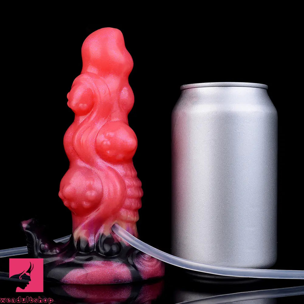 5.91in Odd Knot Spiked Silicone Soft Inflatable Spraying Squirting Real Dildo
