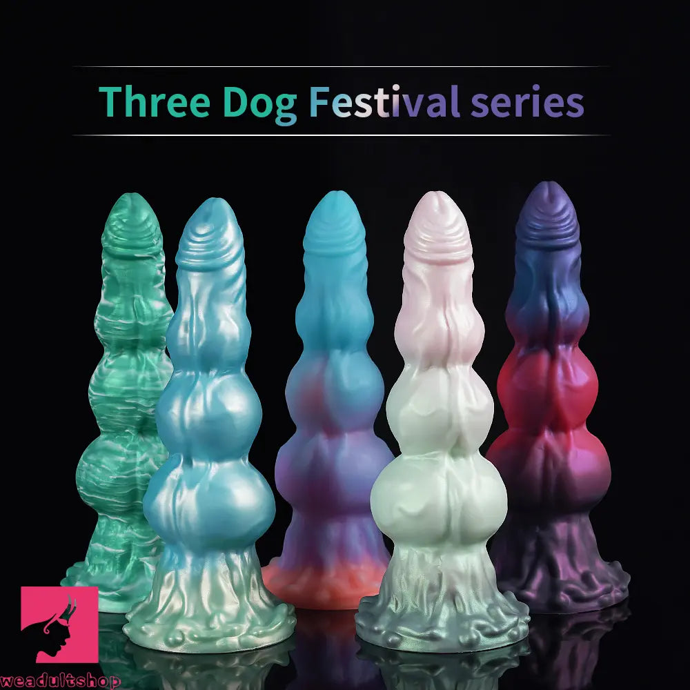 9.84in Knot Design Silicone Soft Big Silicone Large Fat Suction Cup Dildo