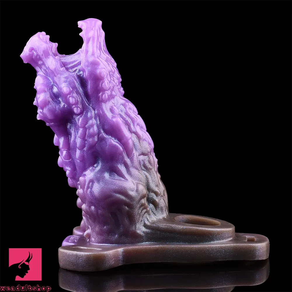 5.62in Dragon Beast Creature Odd Hollow Dildo Sleeve With Penis Ring