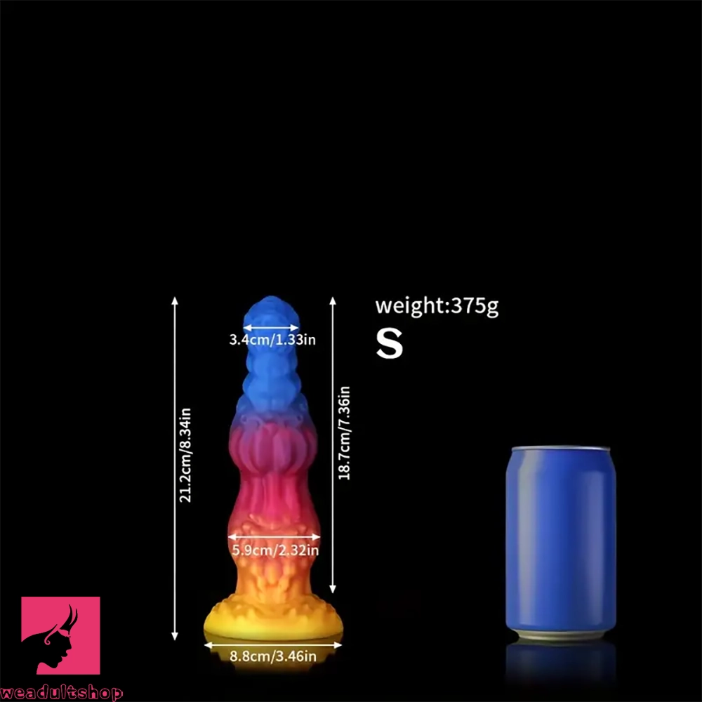 8.34in 9.6in 10.78in 12.12in Silicone Double Dilation Alien Dog Big Dildo