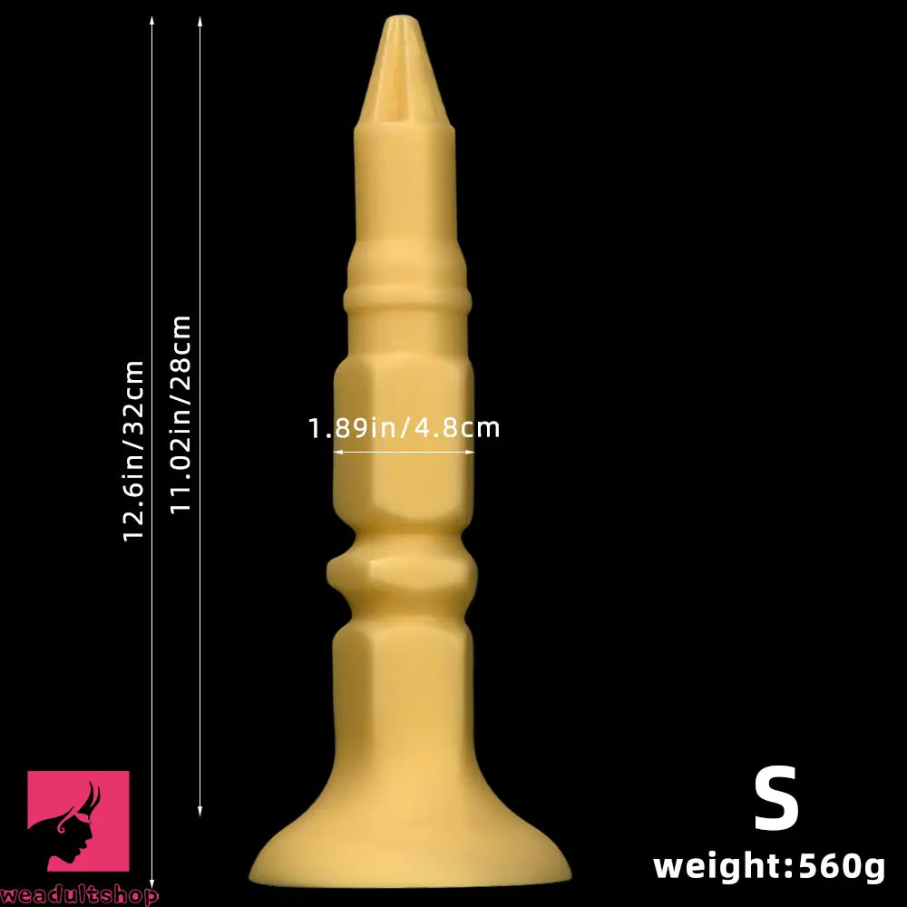 12.6in 14.56in 17.71in Pointed Tip Huge Long Silicone Soft Butt Plug Cock Dildo