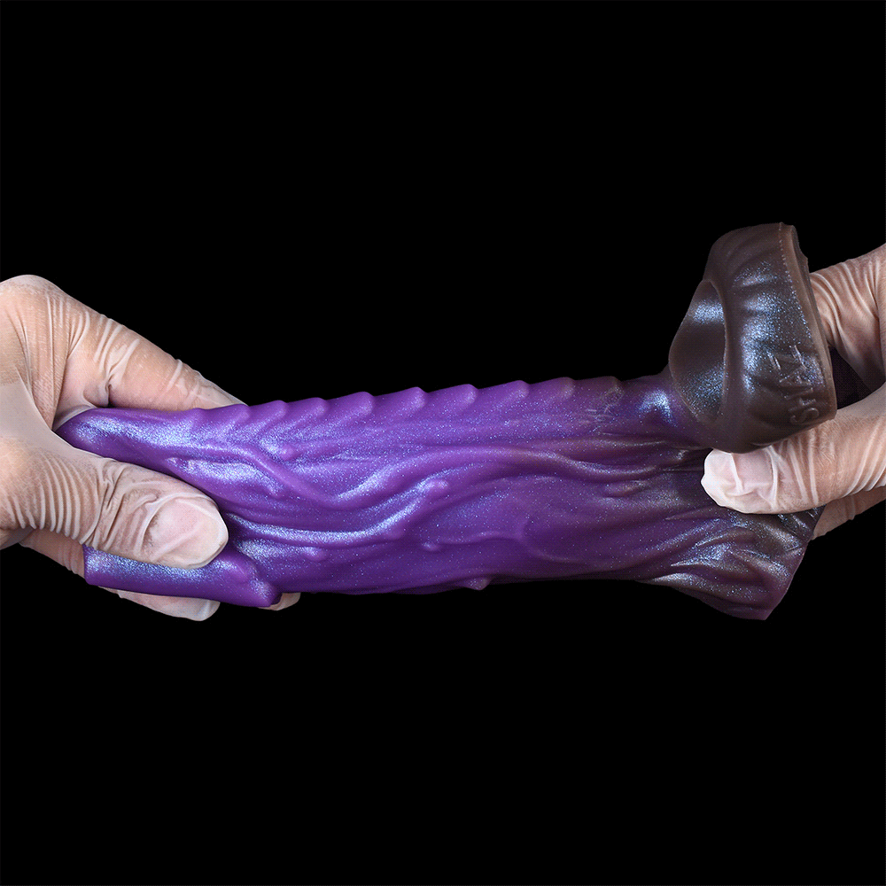5.78in Beast Creature Fantasy Hollow Dildo Sleeve For Cock Enlargement