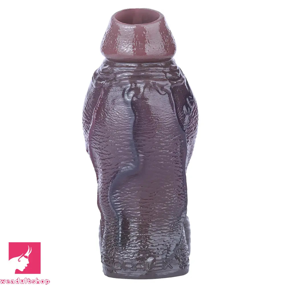 4.8in Platinum Silicone Real Lifelike Skin Dildo Sleeve Soft Male Cock Sleeve