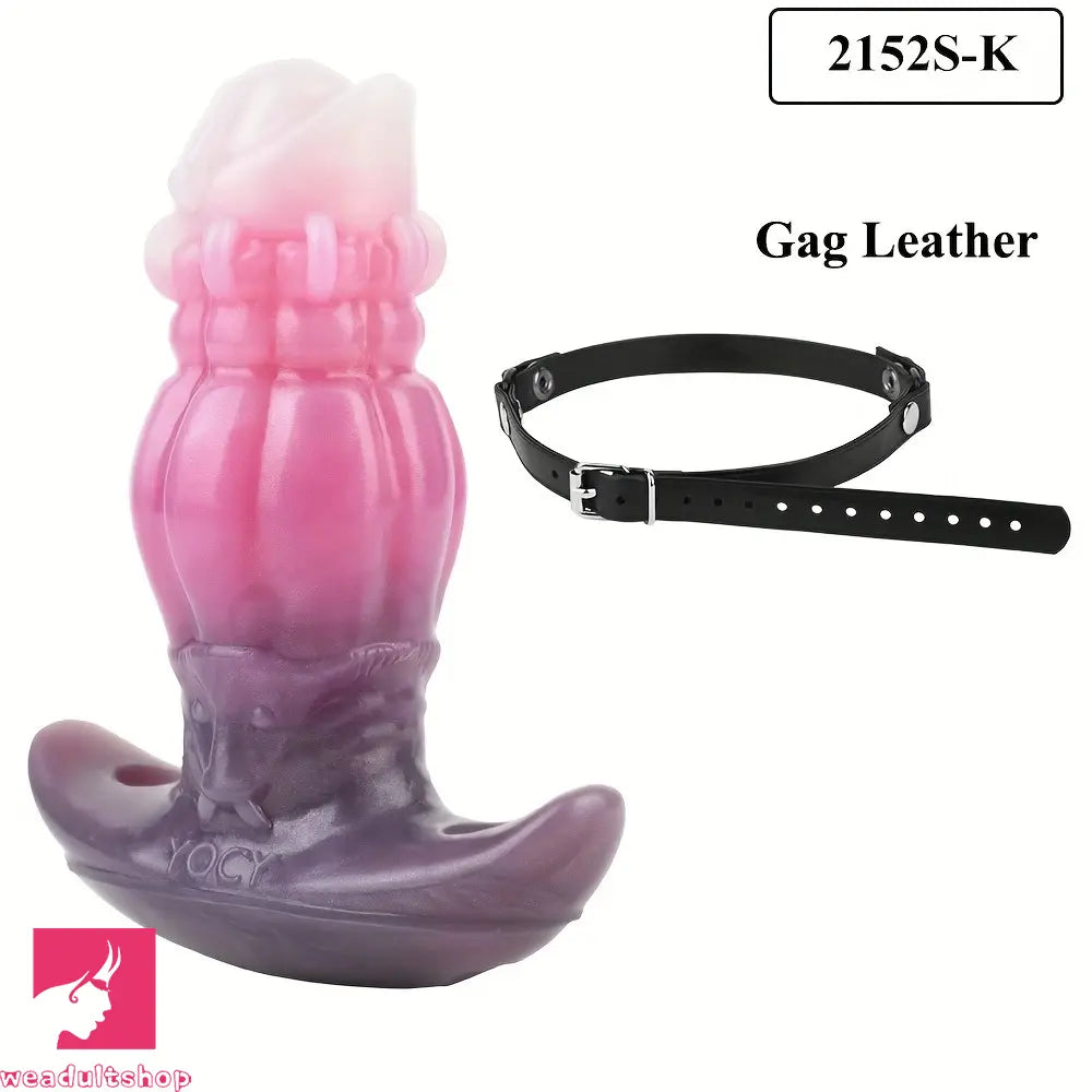 2.91in 3.66in 5.63in Small Knot Horse Tentacle Silicone Cock Strap on Dildo