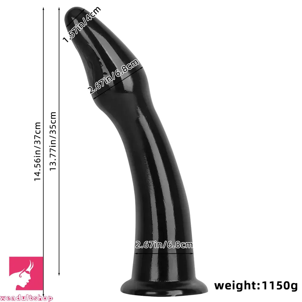 14.56in Big Long PVC Dildo Anal Plug Suction Cup For Hands-Free Sex