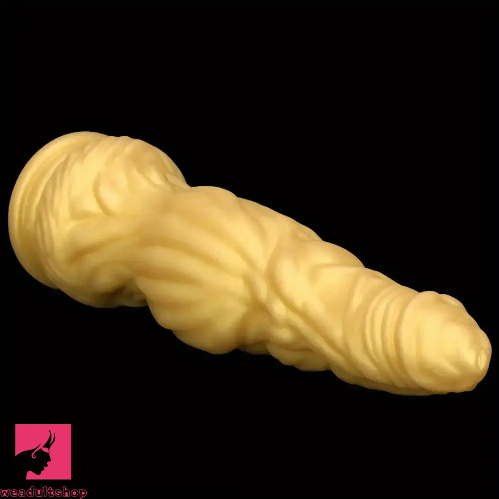 10.23in Golden Silicone Soft Realistic Dildo Adult Male Female Orgasm Sex